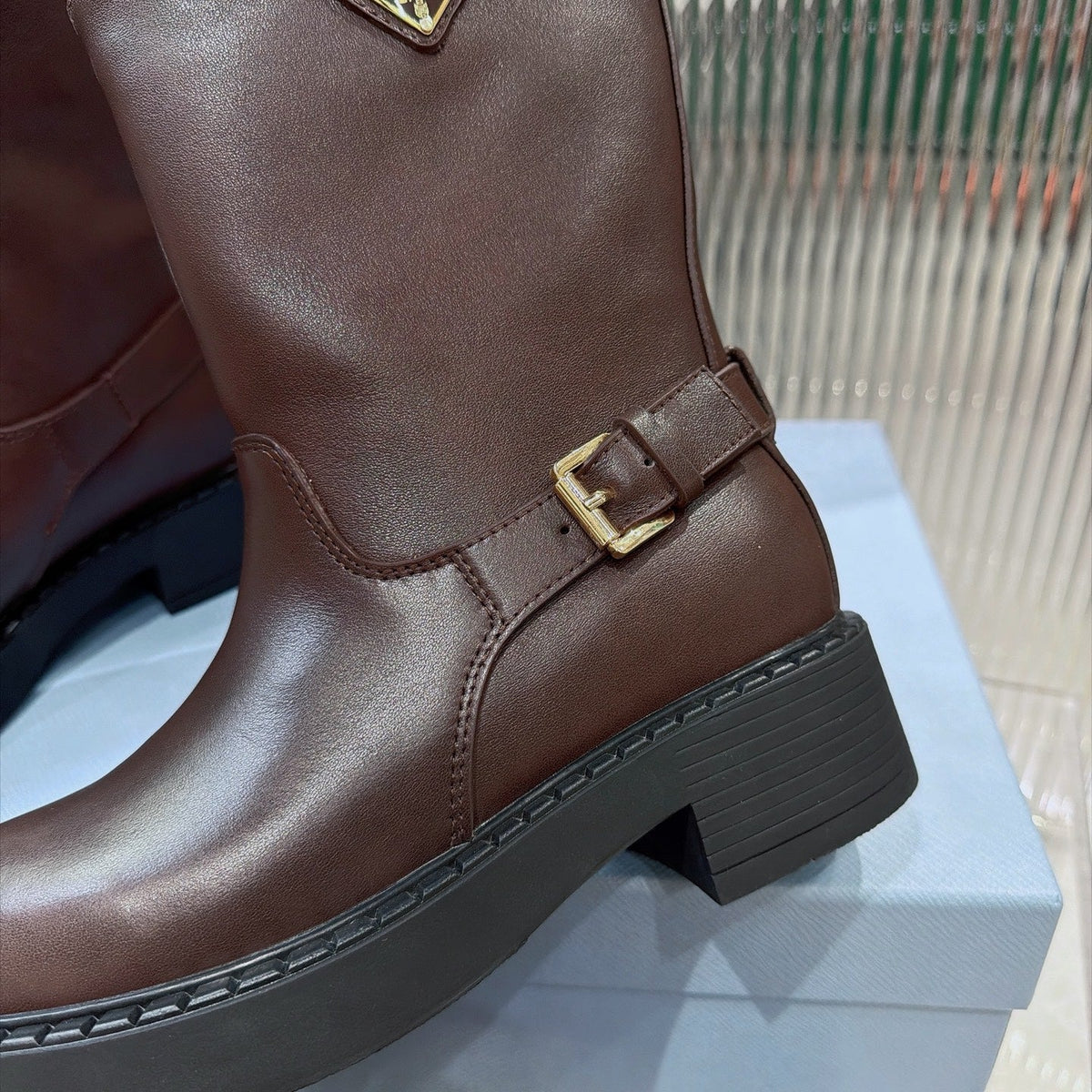 Prada 2026 Ankle Boots Suede Cowhide 148932