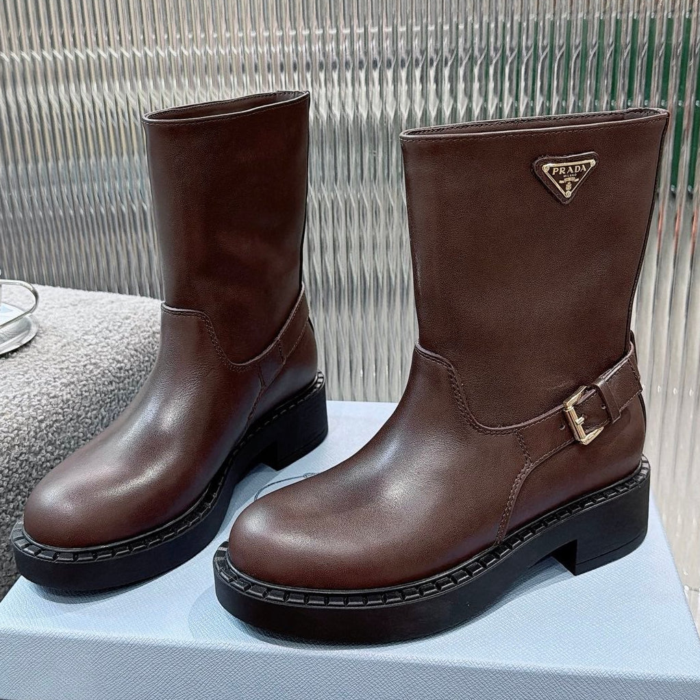 Prada 2026 Ankle Boots Suede Cowhide 148932
