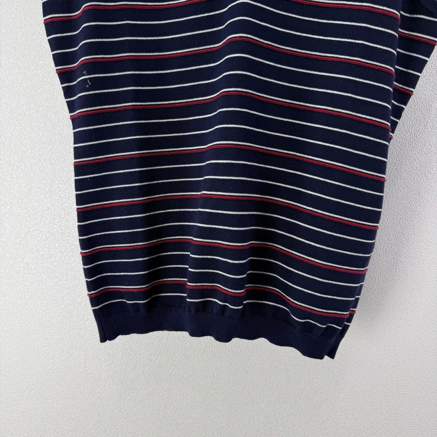 Miumiu 2026 Striped Collared Vest Tencel 395603