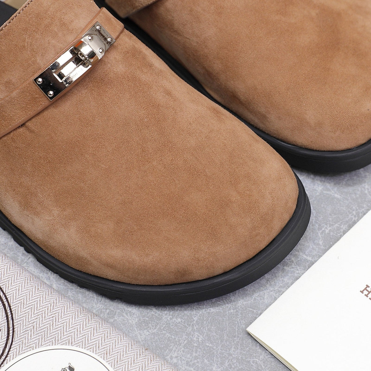 HM 25 Carlotta Mule Brown Suede