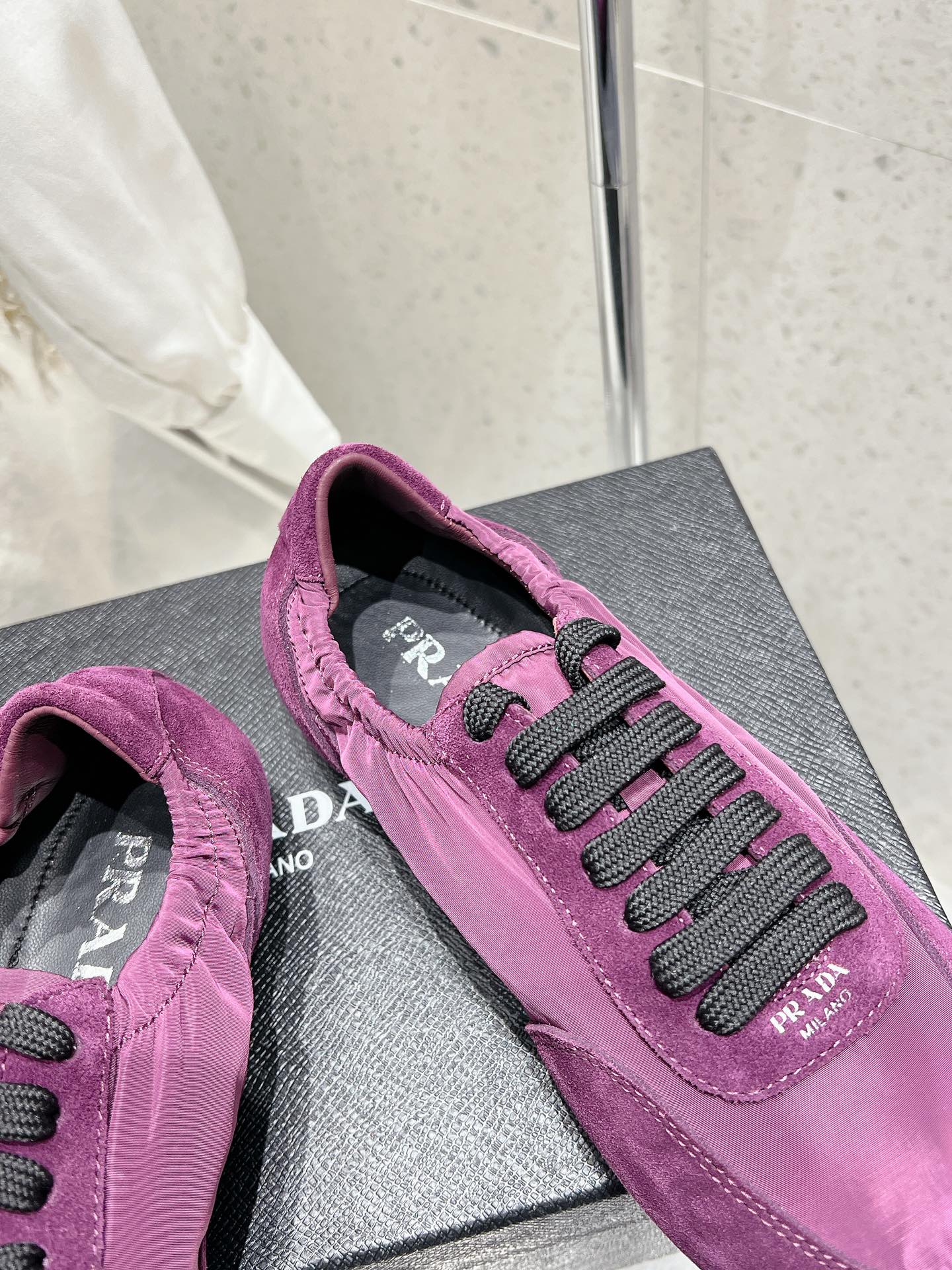 Pra 2025 Collapse Sneaker Purple Black Re-Nylon Suede 554281