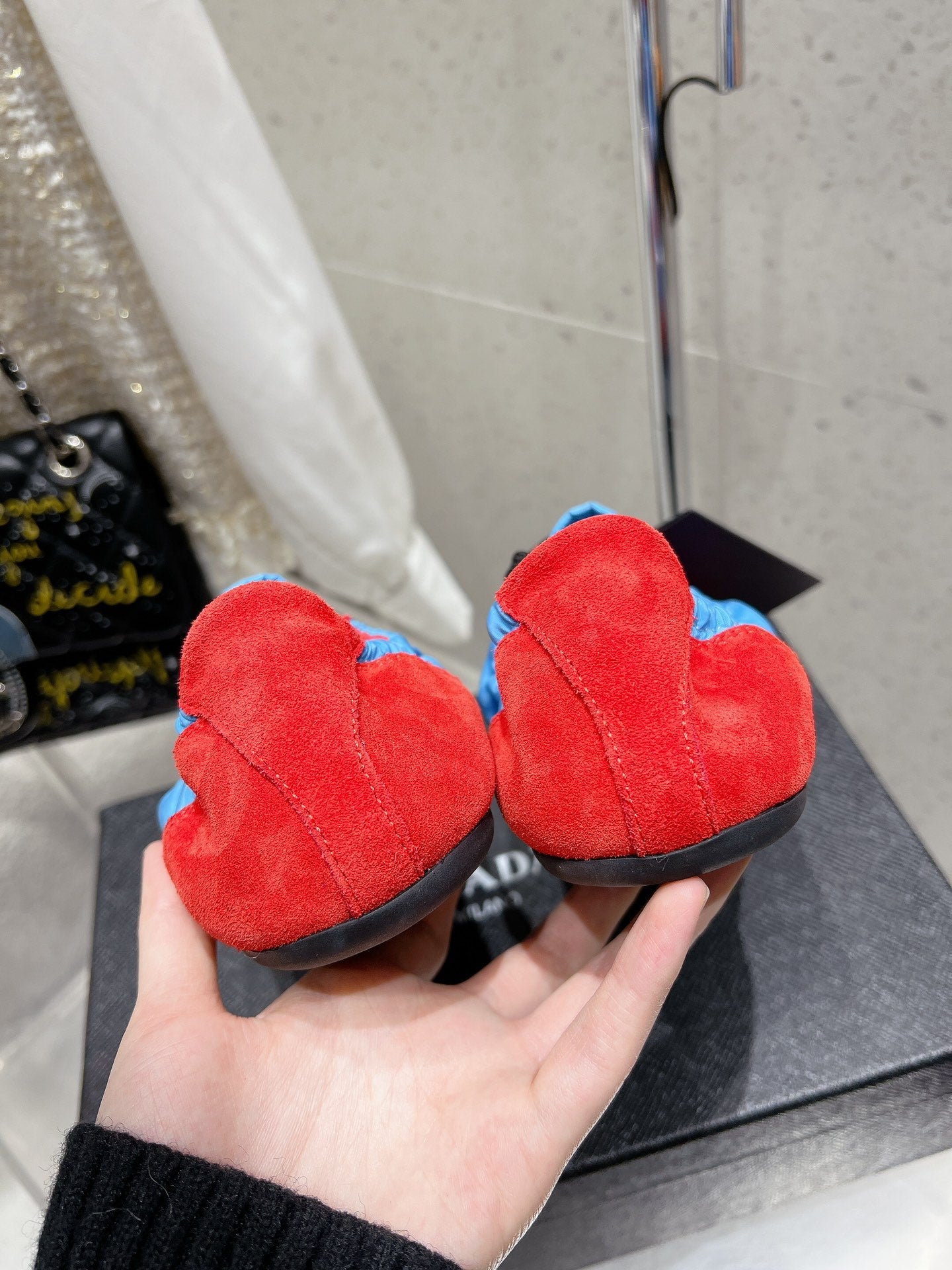 Pra 2025 Collapse Sneaker Red Blue Black Re-Nylon Suede 554284