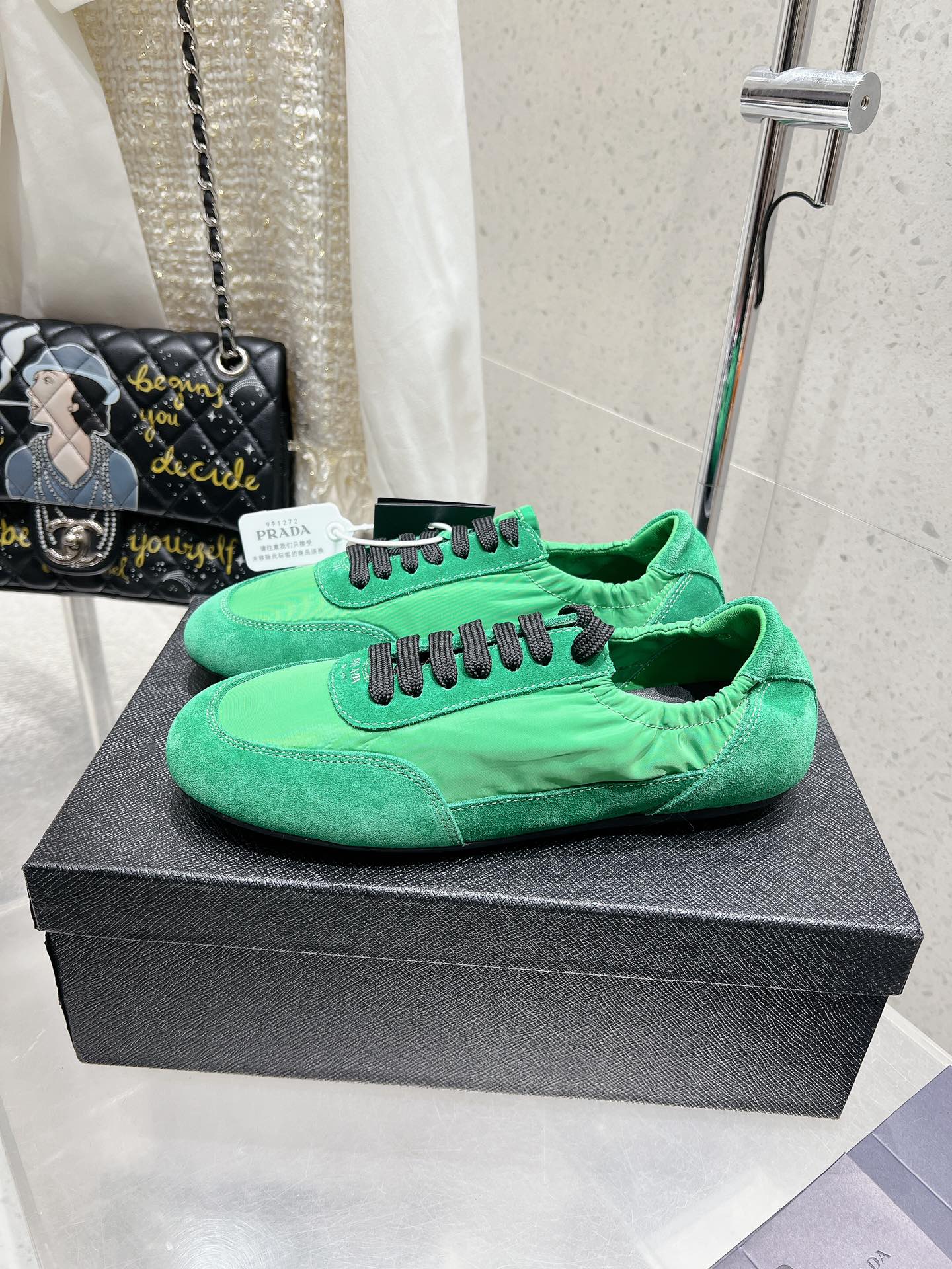 Pra 2025 Collapse Sneaker Green Black Re-Nylon Suede 554285