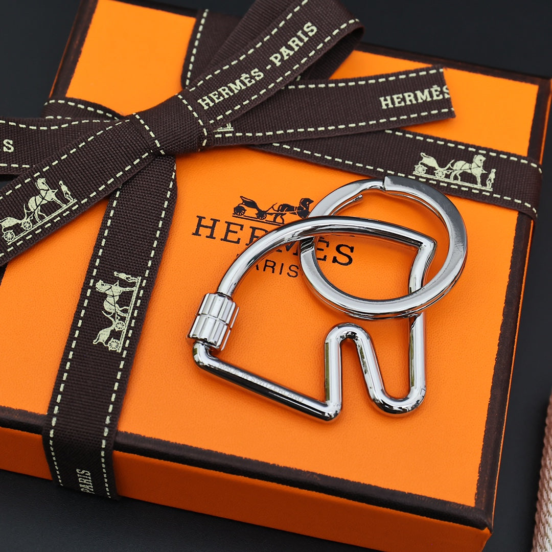 HM Horse Head Charm Silver Metal