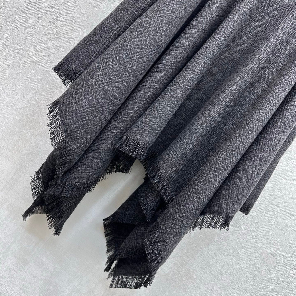 Miu Miu 2026 Asymmetrical Skirt With A Belted Waist Gray Polyester