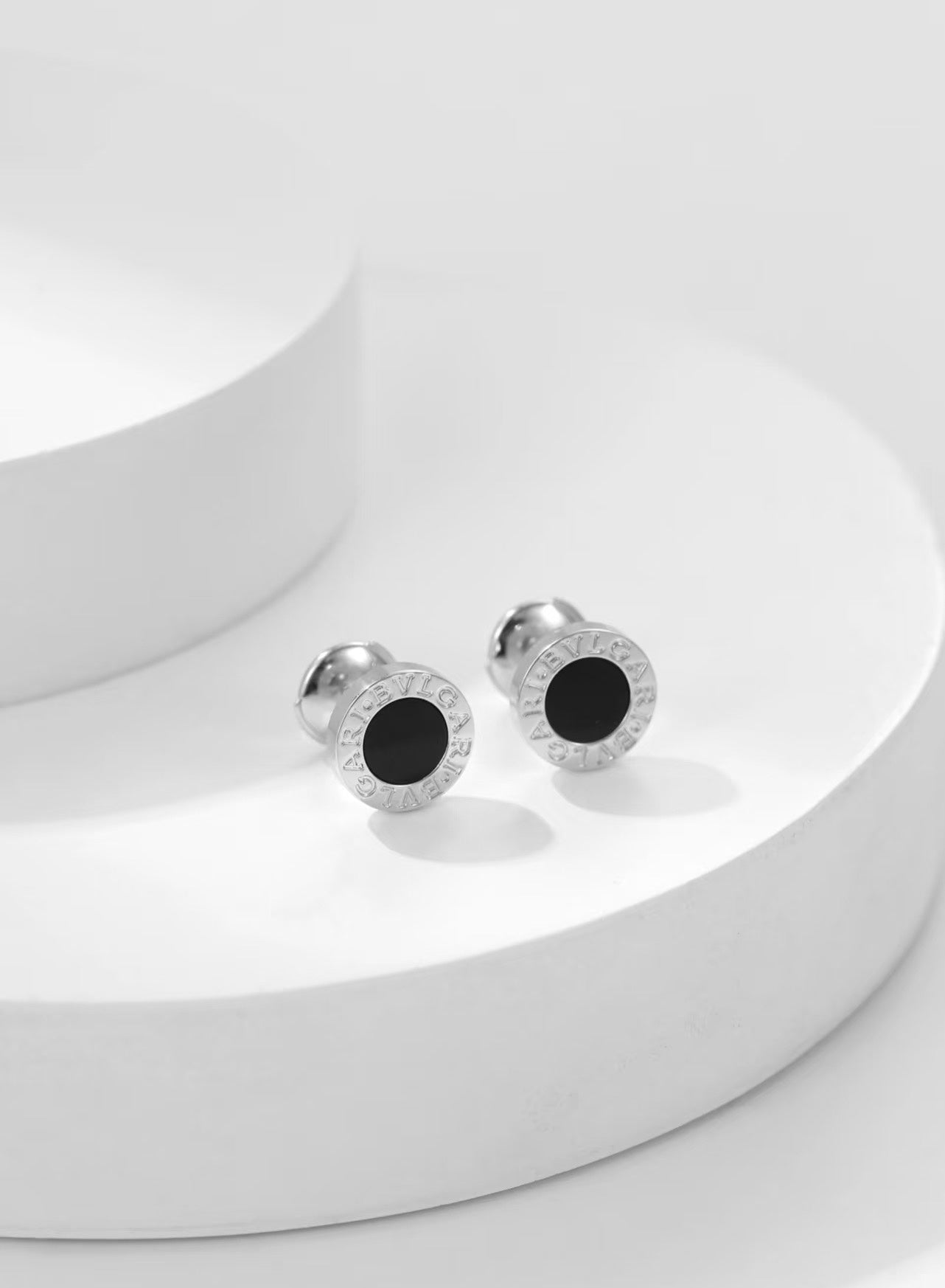 BVL Pink Gold Stud Earrings