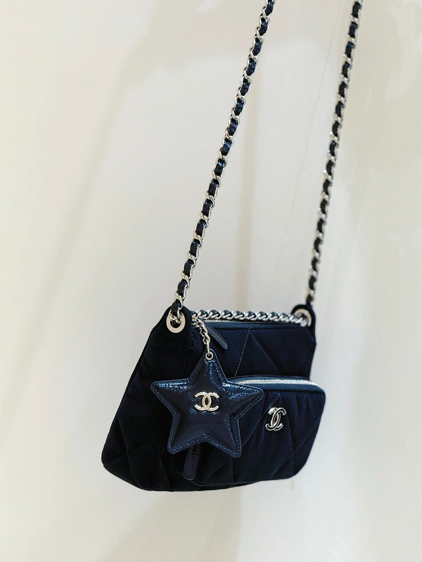 CC 2025 Coco Neige Camera Bag Black Velvet 346321