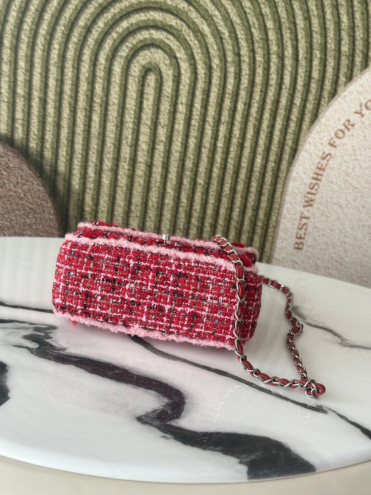 Chanel 2026 Mini Flap Bag Tweed Denim Leather