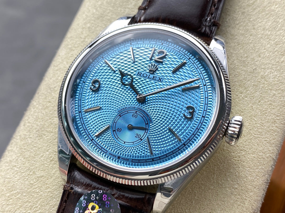 Rolex Perpetual 39mm Brown Blue Dail