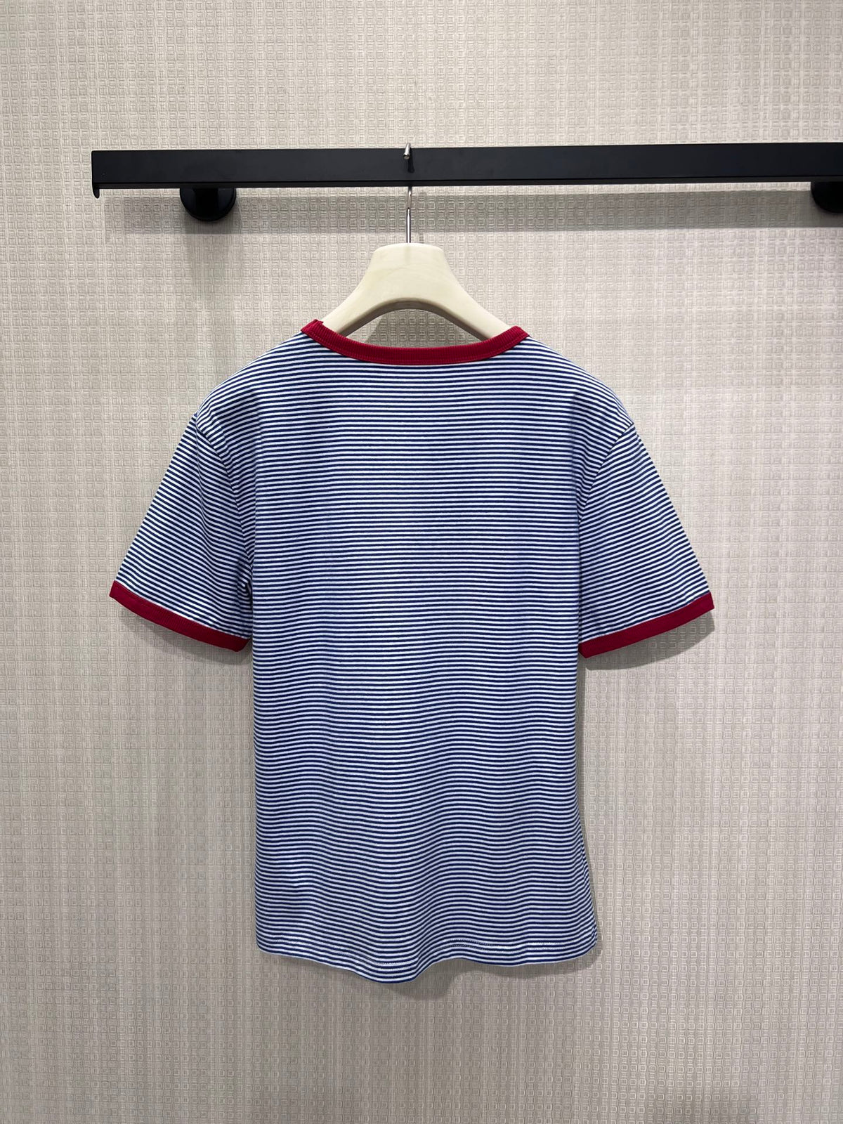 Prada 2026 Shirt Blue Red Cotton 399203