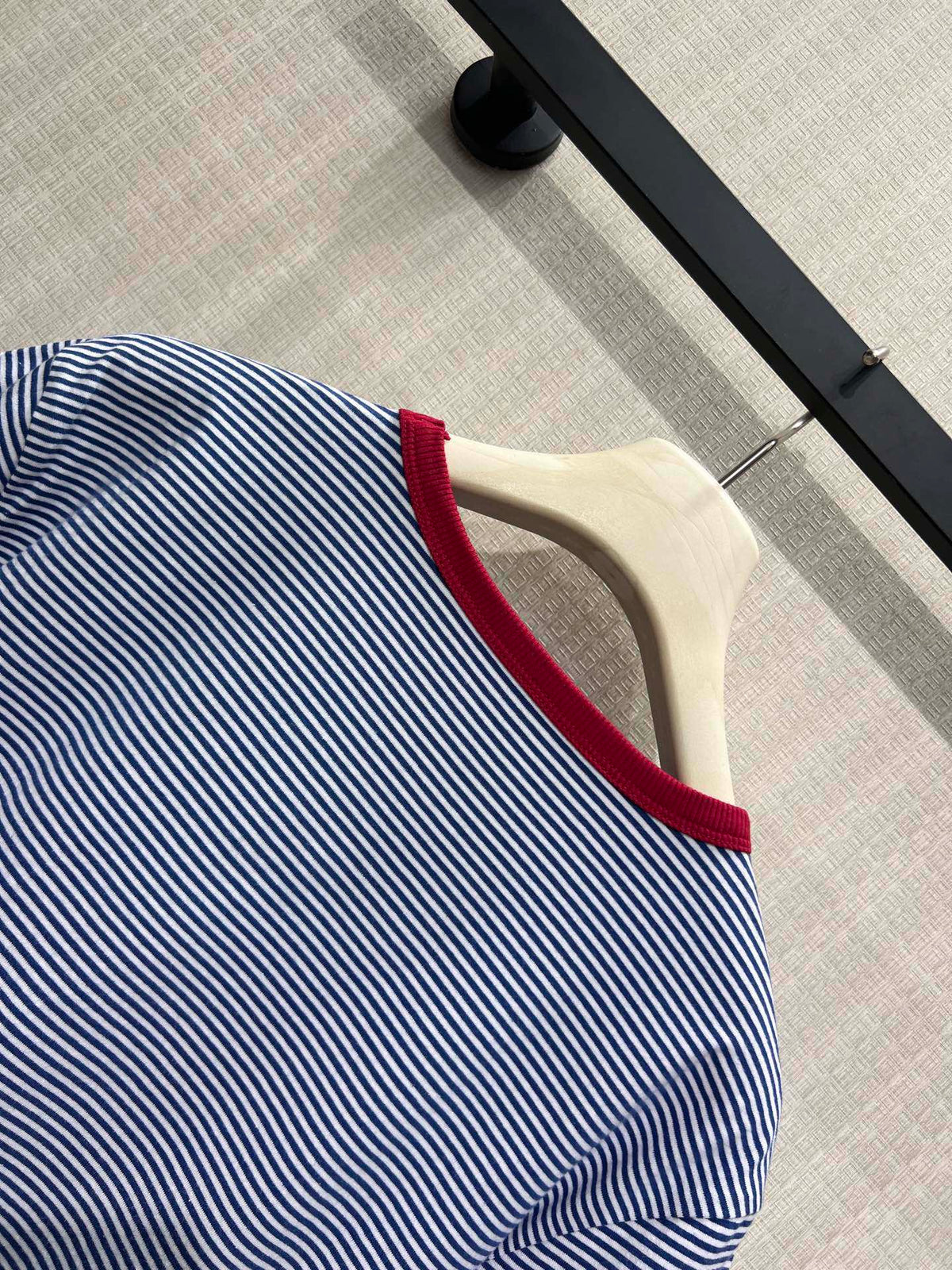 Prada 2026 Shirt Blue Red Cotton 399203
