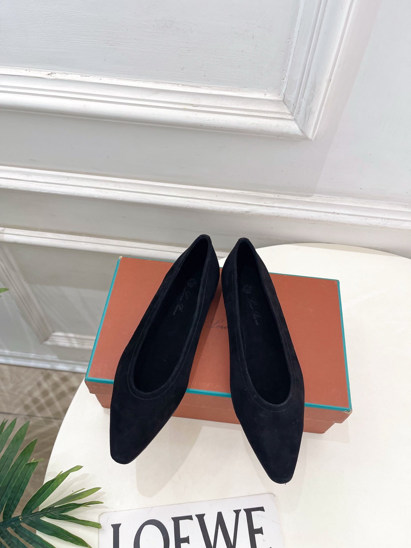 LP 26SS Ballet Flats Black Suede 587575