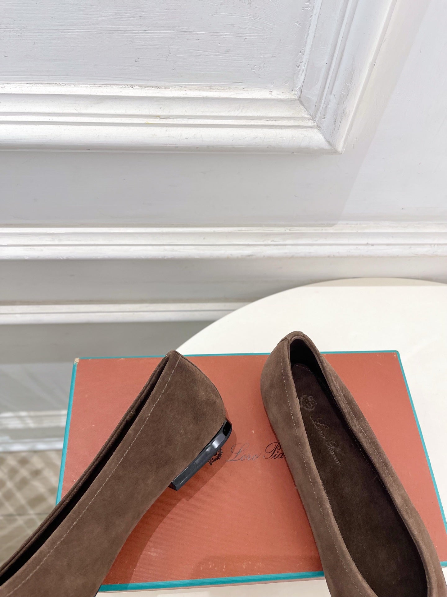 LP 26SS Ballet Flats Brown Suede 587576