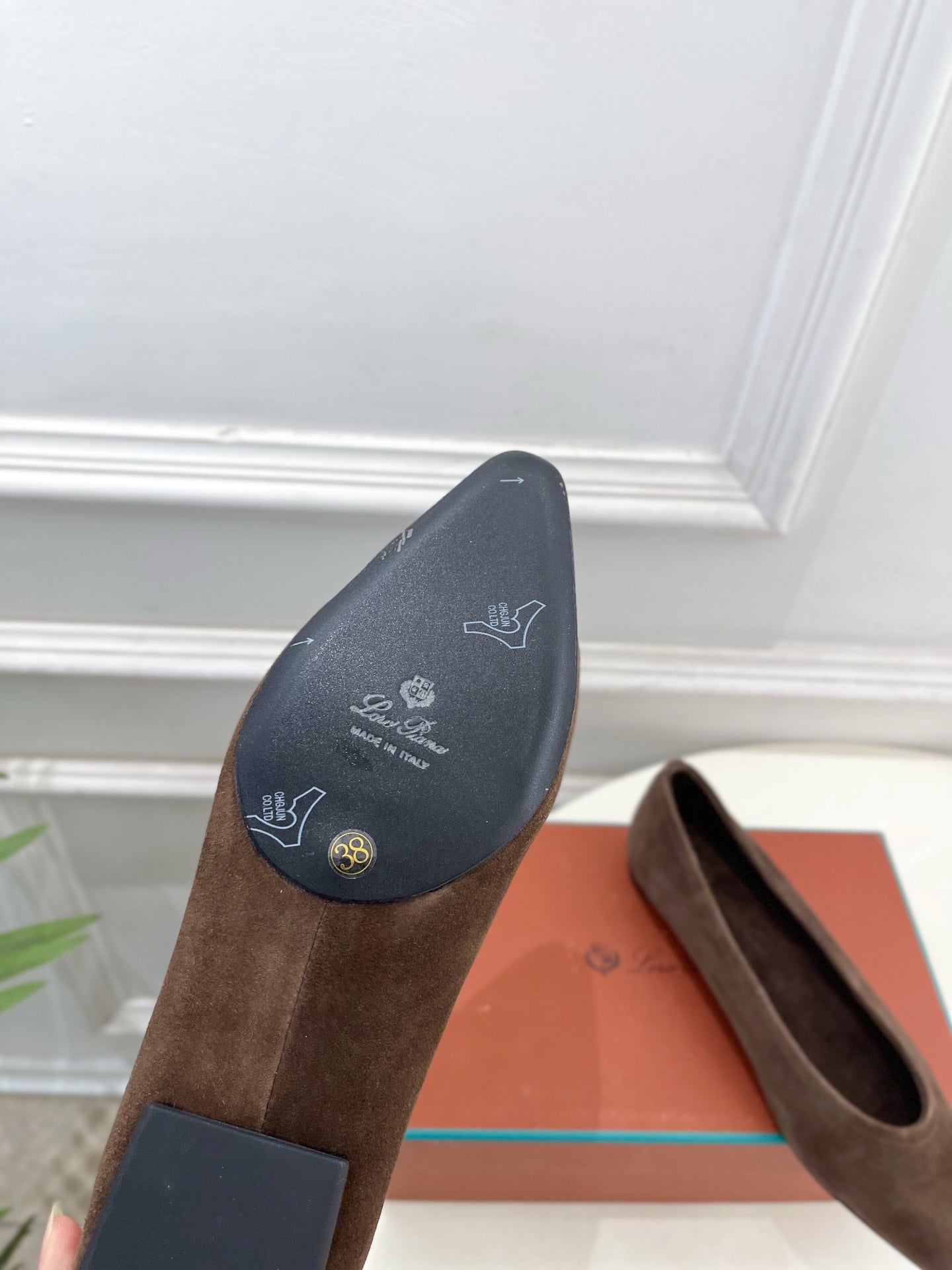 LP 26SS Ballet Flats Brown Suede 587576