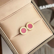 BVL EARRINGS CLUSTER PINK MOP