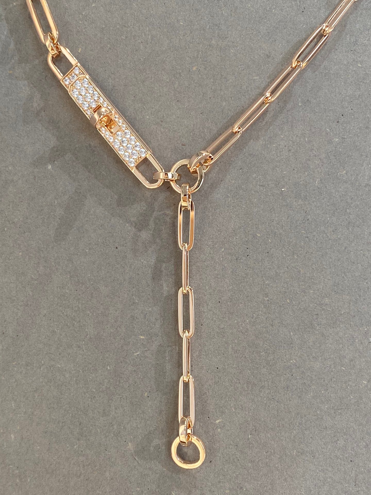 HM KELLY CHAINE CHOKER DROP NECKLACE