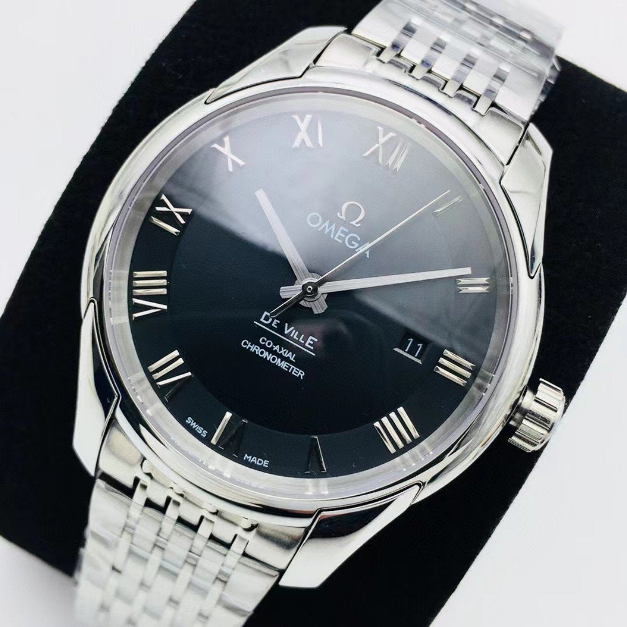 DEVILLE HOUR VISION CO-AXIAL STAINLESS STEEL BLACK DIAL